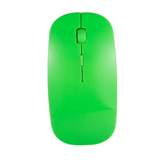 Rupoun 2.4G Wireless Mouse Portable Ultra-thin Mute Mouse 4 Keys Optical 1600DPI for Desktop Computer Laptop Ergonomic PC Accessory 4.53 inches / 11.5 cm Green