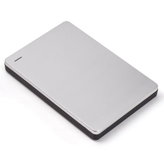 Rupoun 2.5 inch External Hard Drive HDD USB 3.0 Portable Mobile Hard Disk with Stable Transmission Metal Enclosure for Laptop PC Computer Desktop Mac Compatible Silver 2TB High Speed Data Storage