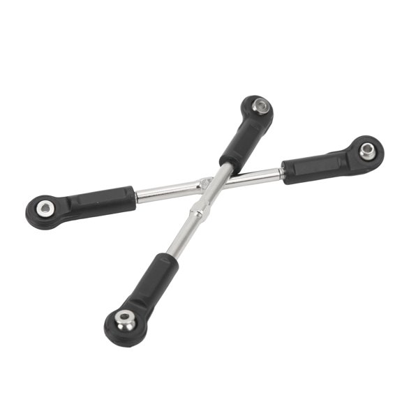 Rupoun 2 PCS RC Steering Pull Rod for ZD Racing 1/7 MX 07 RC Car Replacement Servo Link Pull Rod Black Plastic Steel Upgrade Part 3mm Aperture Lightweight 1.7 oz / 49g