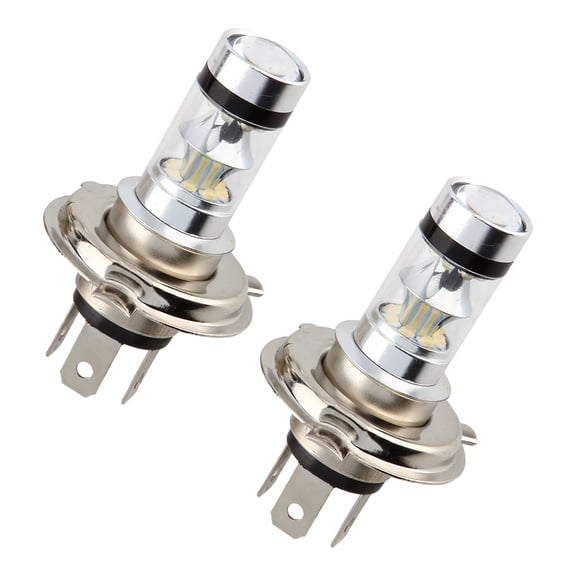 Rupoun 2-Pack H4 30W LED Fog Light Bulbs 6000K Pure White 20-SMD XB-D 1800LM Replacement Lamp for Car Signal Brake Turn DRL Universal Fitment Automotive 12V 24V