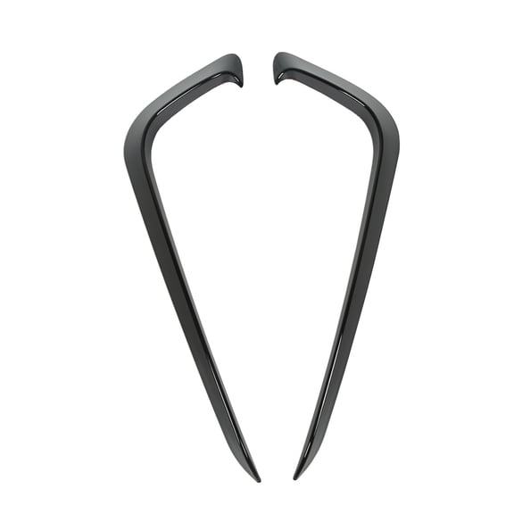 Rupoun 2 Pcs Front Fog Light Frames Bumper Spoiler Trim Glossy Black Splitter Diffuser for B7 Sedan Variant 2011-2015 (10 inches / 25.4 cm)