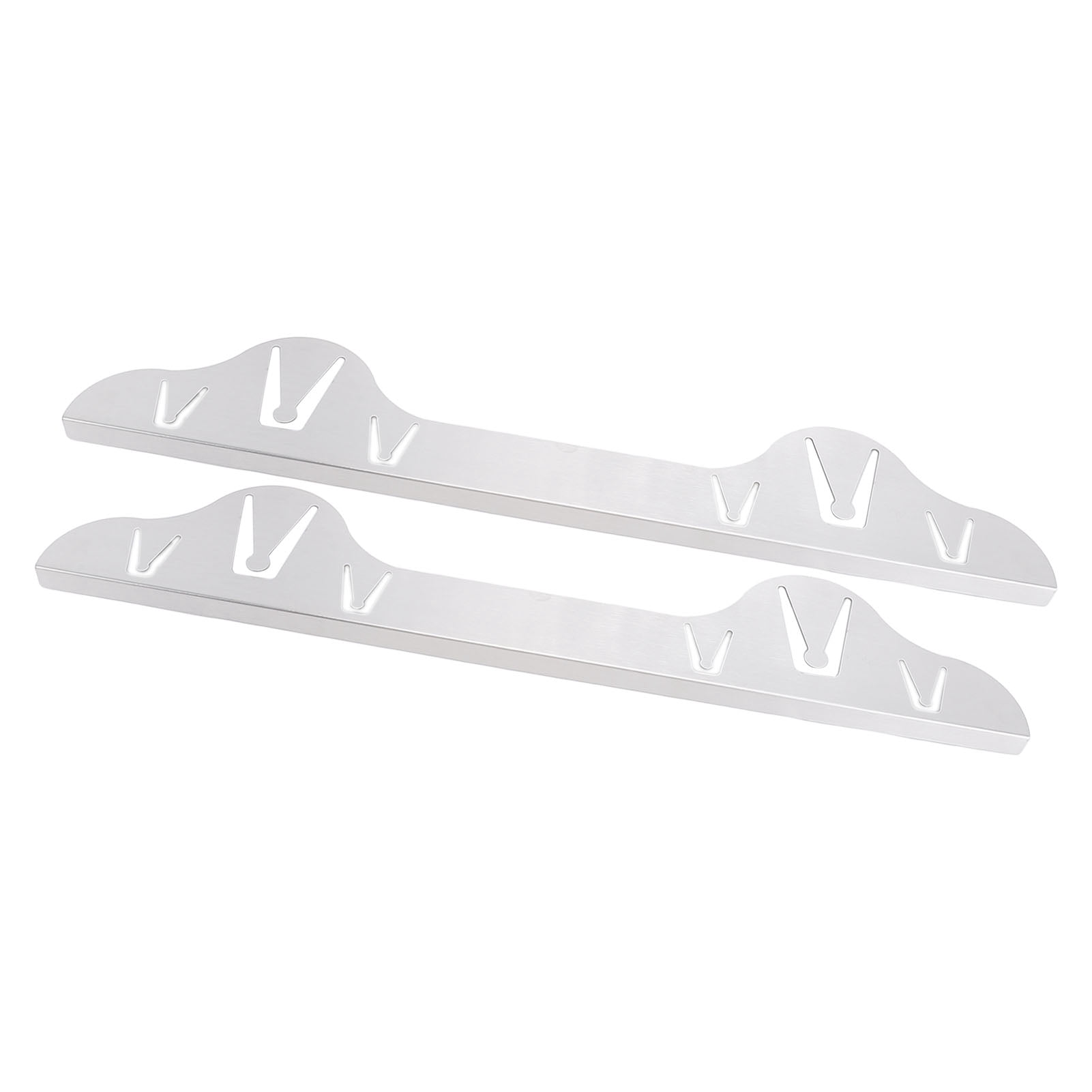 Rupoun 2 Pcs Premium Stainless Steel Stove Gap Cover 23.43 x 3.94 inches / 59.5 x 10 cm Silver Counter Gap Filler for Kitchen Range and Stovetop Heat Resistant Gap Guard