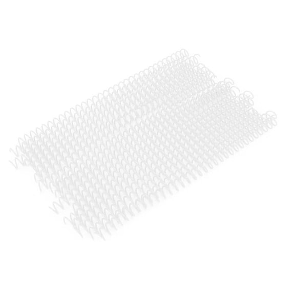 Rupoun 20‑Pack 30‑Hole Plastic Loose‑Leaf Binding Rings, 11 mm White, A4 Paper, Durable Spiral Spring Clips