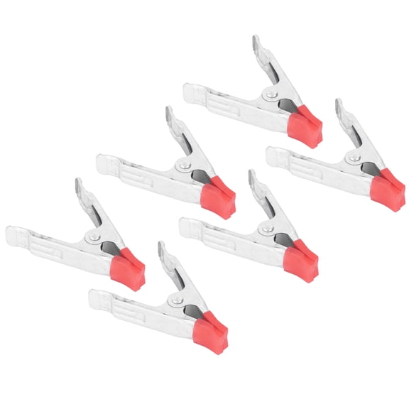 Rupoun 20-Piece Heavy Duty 4-Inch Spring Clamp Set for Woodworking, Iron Galvanized Metallic Hand Tool Clamps with Non-Slip Tension Grip for Tarpaulins, Photography Backdrops, Crafts (4 in / 10.1 cm)