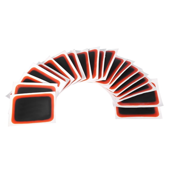 Rupoun 20 Pieces 50x70mm 2x2.8 Inches Universal Radial Tire Repair Patch For Car And Motorcycle Heavy Duty Rubber Puncture Fix Kit Automotive Patching Tools Essential Maintenance Accessories Black