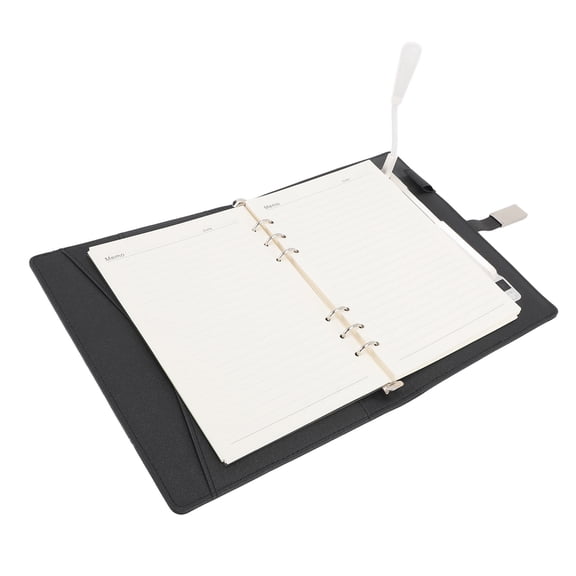 Rupoun 200 Pages Desk Lamp Wireless Charging Notebook Mobile Power Notepad A5 Smart Hardcover Notebook with Reading Light For Work Journaling