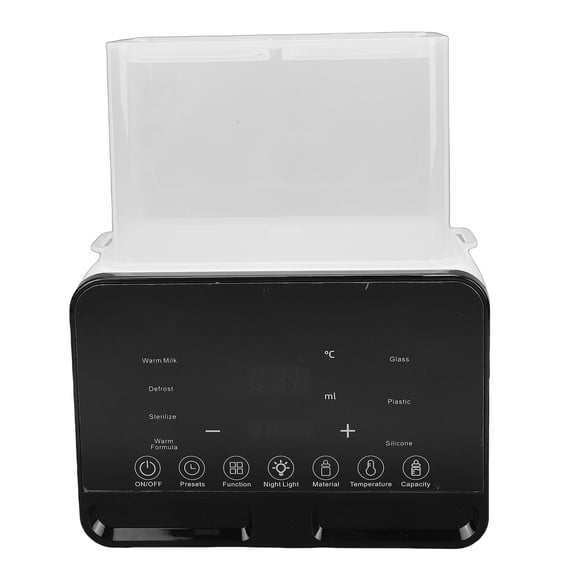 Rupoun 200W Double Baby Bottle Warmer, 9-in-1 Smart Fast Heating Milk Heater with LED Display, Auto Shut-Off, Accurate Temperature Control for Breastmilk and Formula, US Plug 110V, White