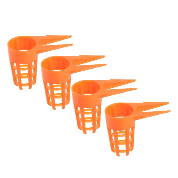 Rupoun 20pcs Queen Bee Cages Small Plastic Protective Safe Bee Cells Cover for Beekeeping Equipment, Lightweight Reusable Rearing Cup Tools, 1.02 inches / 25.9 mm