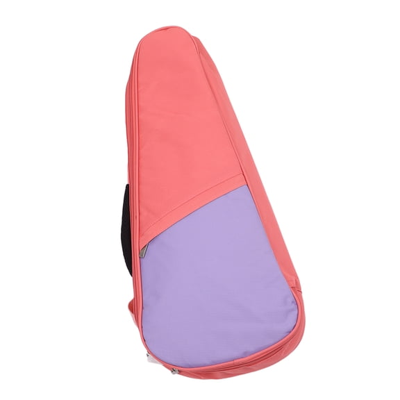 Rupoun 23in 24in Ukulele Case Waterproof Oxford Cloth Padded Gig Bag with Adjustable Shoulder Straps Backpack for Small Guitar Portable Protective Cover Pink Purple