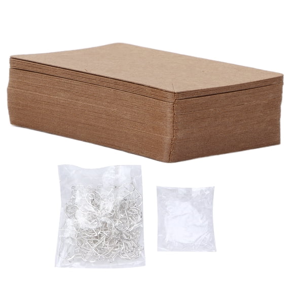 Rupoun 250Pcs Earring Accessories Kit DIY Jewelry Making Supplies Set with Hooks, Backs, and Display Cards for Crafting, Repairing, and Creating Custom Earrings - 3.94 inches / 10 cm Length