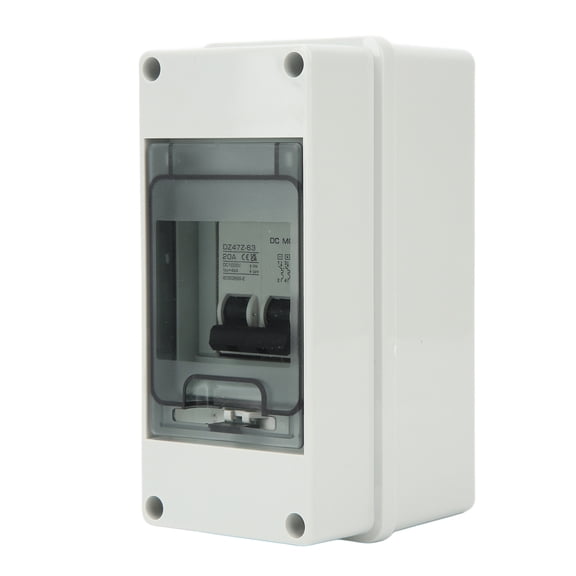Rupoun 2P PV System DC Mini Circuit Breaker IP65 Waterproof Solar Disconnect Switch DC1000V 20A