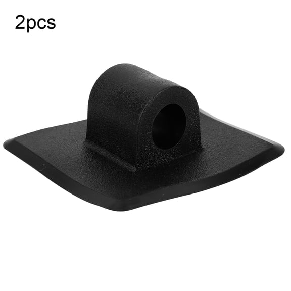 Rupoun 2PCS Black Plastic Engine Motor Clip Stand Holder Mount Clips for Kayak Boat Canoe, Durable High Strength Lightweight Brackets Accessories (3.8 inches / 9.7 cm, 2 Pieces)