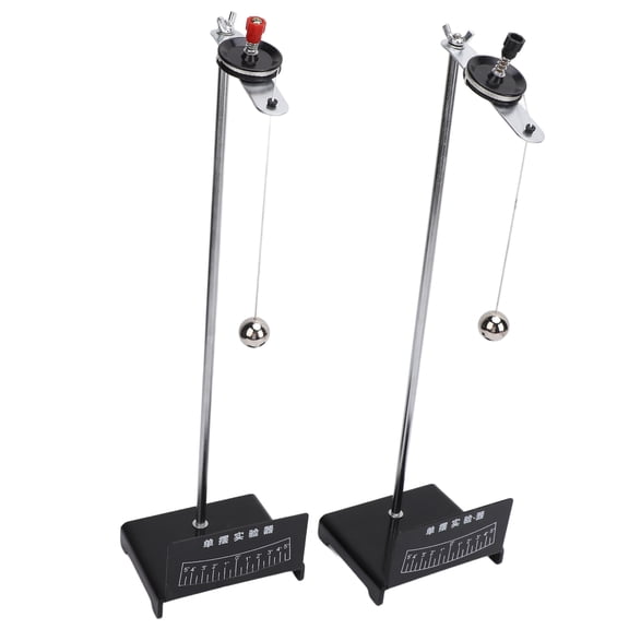 Rupoun 2PCS Single Swing Physics Experiment Equipment Mechanical Vibration Metal Pendulum Ball Demonstration Tool for Science Teaching and Education, 17.3 Inches