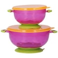 thumbnail image 1 of Rupoun 2Pcs Children Suction Cup Bowls Baby Sucker Bowl with Lids for Toddler Self Feeding Training, Portable Spill-Proof Food Storage Container Set, Multicolor, 1 of 6