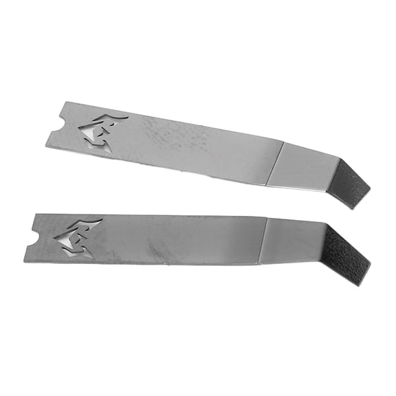 Rupoun 2Pcs Stainless Steel Spudger Tool Kit, 135 Bend 0.12mm Thick Portable Pry Blade for Cell Phone Repair, Screen Separation Opening Tool with Storage Box for Electronics Maintenance