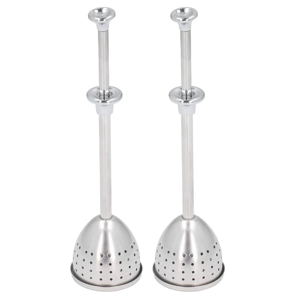 Rupoun 2Pcs Tea Strainer Long Handle 304 Stainless Steel Infuser Filter Reusable Teapot Interval Diffuser with Ultra-Fine Mesh for Loose Leaf Tea (6.69 inches / 17.00 cm)