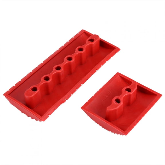 Rupoun 2Pcs Wood Graining Rubber Wall Brush Painting Tools, Texture Pattern Scumble Tool for DIY Home Decoration, Red (6 inches & 3 inches / 15.2 cm & 7.6 cm)