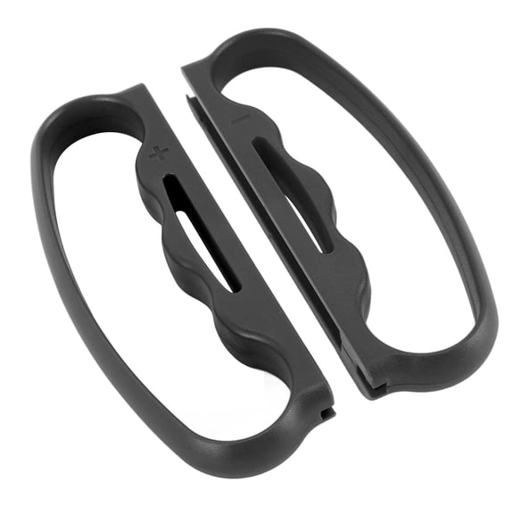 Rupoun 2pcs Hand Grip for Fitness Boxing with Wrist Straps Enhance Gaming Experience Boxing Games Clasp for Switch OLED Controller Accessories Black+Black[cite: 1]