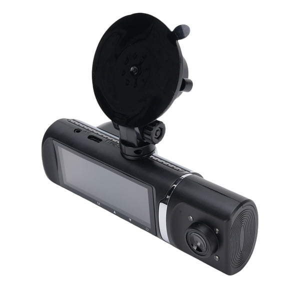 Rupoun 3 Channel Dash Cam Front Rear Interior 1080P HD Car Camera 3.16 Inch / 8.02 cm LCD Display WiFi GPS Dash Camera for Cars with 32GB SD Card Wide Angle Parking Monitor and Reverse Image System