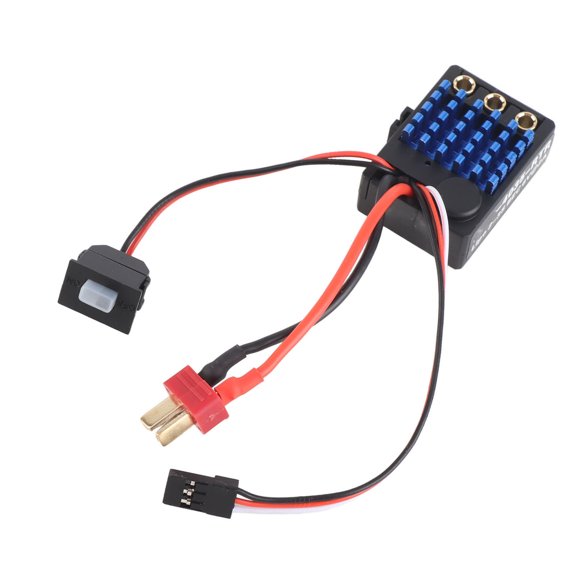 Rupoun 35A Brushless ESC Sensorless Motor Speed Controller for 1:18 and 1:16 Scale RC Cars Short Wire Upgrade Parts Electronic Speed Control 2-3S LiPo Supported BEC 6V 2A High Performance Component