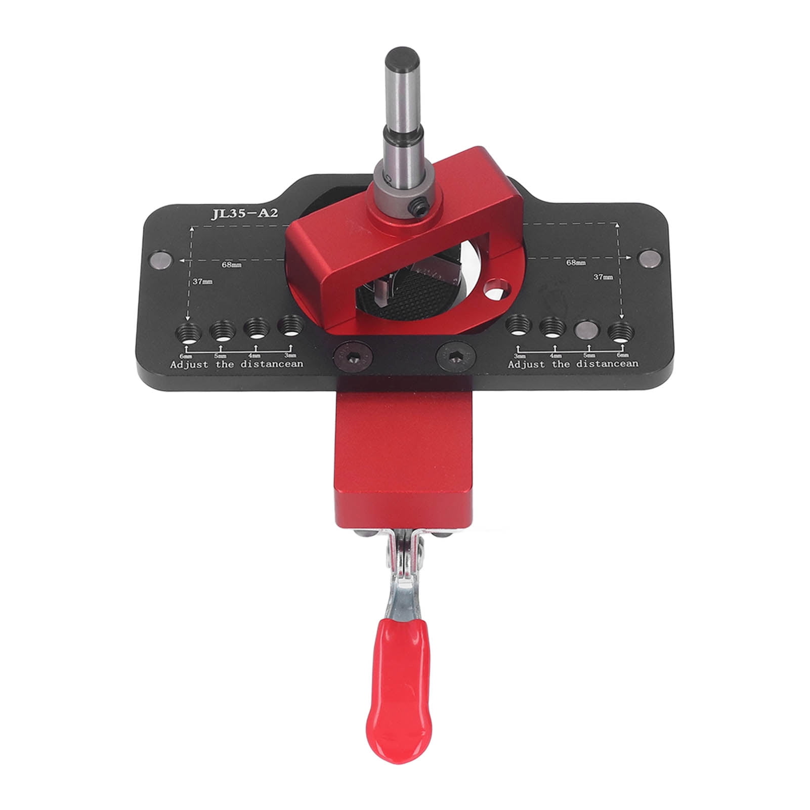 Rupoun 35mm Hinge Jig Drilling Hole Puncher Concealed Guide Locator Tool Aluminum Alloy 1.38 inches