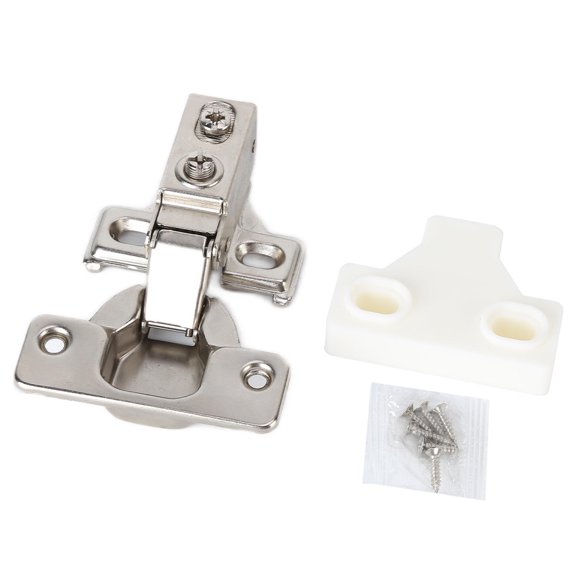 Rupoun 35mm Short Arm Hydraulic Corner Hinge 105 Wide Angle, Zinc Alloy, Easy Install for Cabinets, Bookcases & Wardrobes