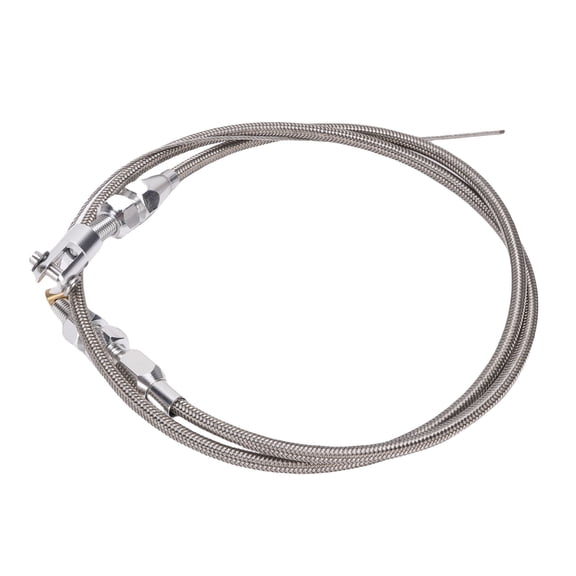 Rupoun 36 inch / 91.44 cm Stainless Steel Throttle Cable Universal Fit Adjustable High Strength Rustproof Replacement Part for Most Accelerator Pedals