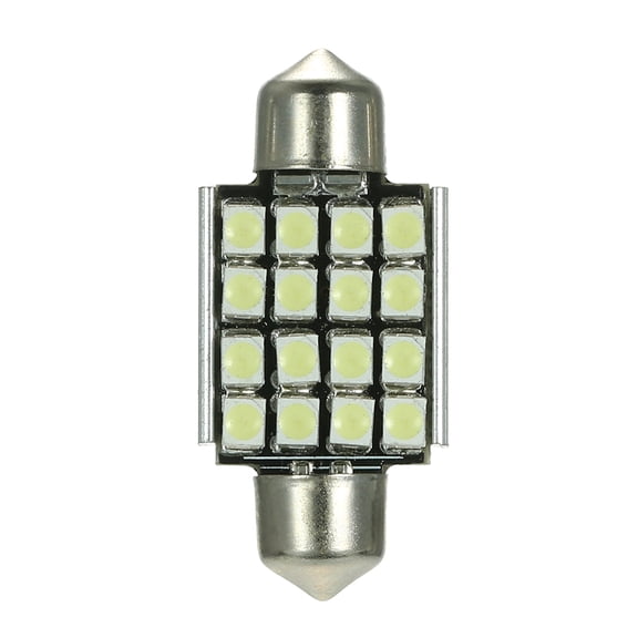 Rupoun 36mm / 1.4 inches 12V 16 SMD 3528 Car Interior Dome Festoon LED Light Bulbs Lamp, White, 6000K (1 Count)