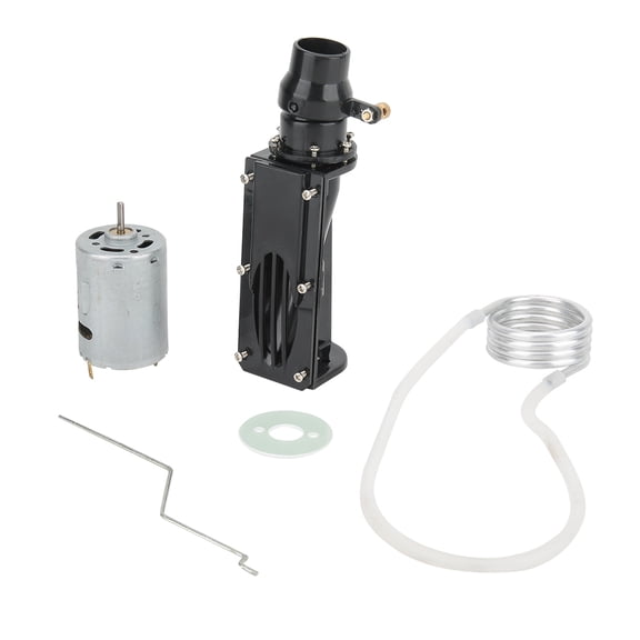 Rupoun 380 Motor Water Jet Pump Spray Propeller Set for Remote Control RC Boat Accessories Modification Parts, Black Color, 6-12V Voltage Standard 7.2V Brushless Heat Sink, Upgraded Performance