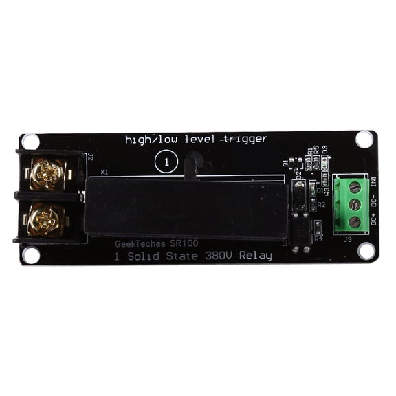Rupoun 380V 8A 1 Single Channel Solid State Relay Module Board SSR Switch Controller, High and Low Voltage Level Trigger Switch, AC 24V to 380V Range, 1 Pack[cite: 1]