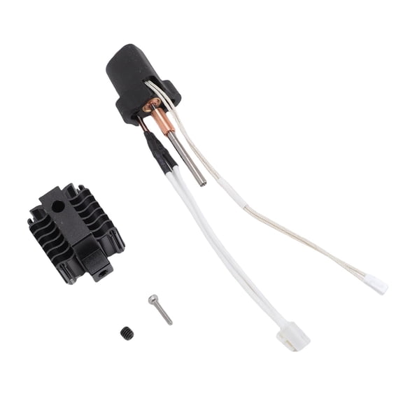 Rupoun 3D Printer Hotend Kit for Ender-3 V3 Plus, Ceramic Extruder Hot End Replacement with Aluminum Radiator, High Flowrate Speed, 0.2mm (0.01 in) Hard Steel Nozzle, 60W Heating