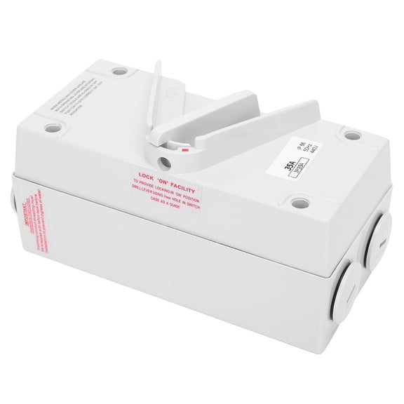 Rupoun 3P Weatherproof Isolating Switch Industrial Dustproof Waterproof Isolator Switch CF-3P35A AC440V