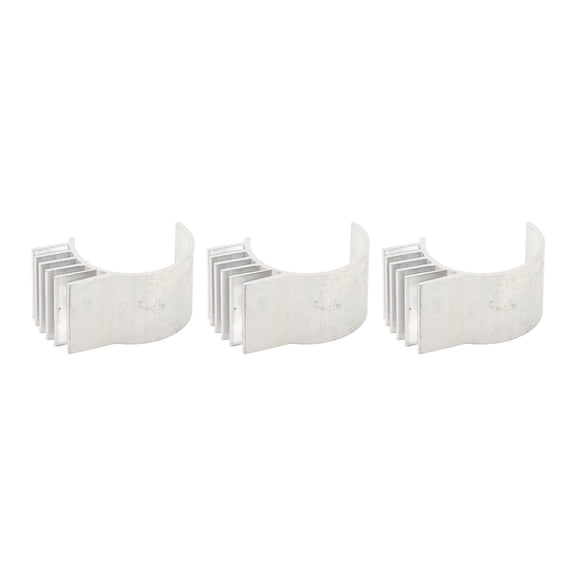 Rupoun 3PCS Electric Motor Heat Sink Aluminum Alloy 260 370 RC Motor Cooling Heatsink Silver 3.94 inches / 10 cm[cite: 1]
