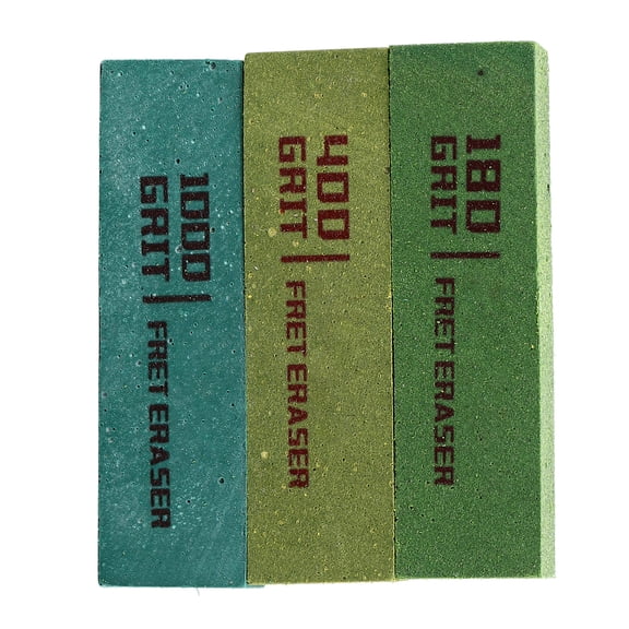Rupoun 3PCS Guitar Fret Erasers Fret String Polishing Abrasive Rubber Blocks Rust Removal Cleaning Tool Kit