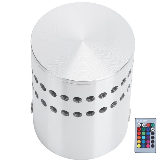 Rupoun 3W RGB Spiral LED Wall Light Ceiling Lamp with Remote Control Aluminum Sconce for Hallway AC 85-265V [cite: 7]