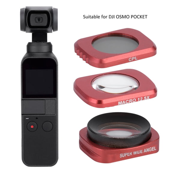 Rupoun 3pcs CR Wide Angle 12.5X Macro CPL Lens Filters Kit for DJI Osmo Pocket[cite: 1]
