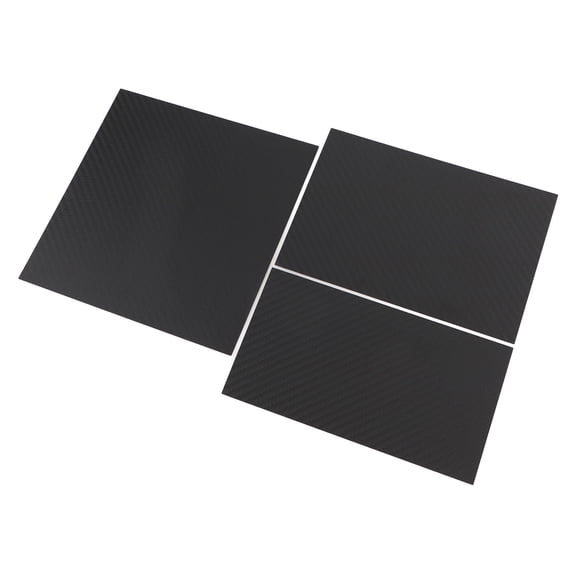 Rupoun 3pcs Center Console Wrap Interior Decoration Carbon Fiber Cover Trim for Tesla Model 3 Highland 2024 (Matte Black / 9.05 x 8.66 inches)