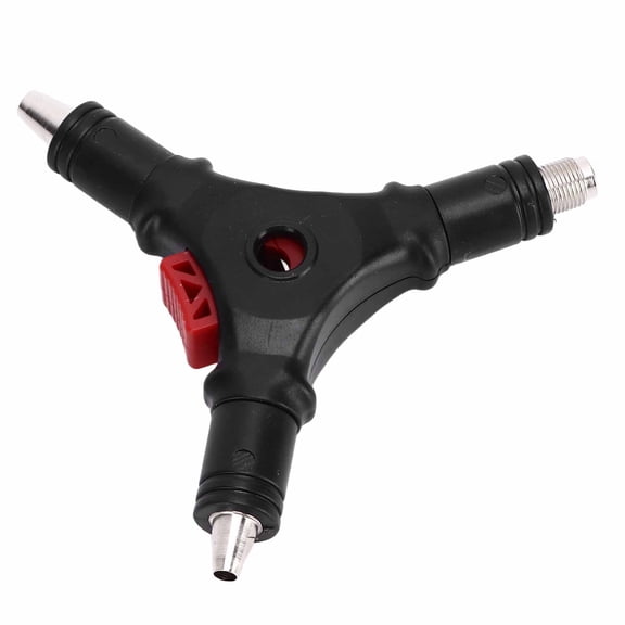 Rupoun 4 in 1 F Connector Wire Stripper Compression Tool Multifunction for RG59 RG6 Coaxial Cable, Heavy-Duty Hand Tool Crimper and Flaring Device (7.48 inches / 19.00 cm)