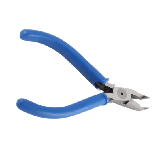 Rupoun 4.5 Inch Micro Flush Cutter Spring Loaded Wire Cutting Pliers for Resin Plastic Copper Iron Wires