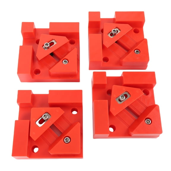 Rupoun 4 Pieces Corner Clamps Set Red Adjustable 90 Degree Right Angle Spring Clamp Woodworking Tool for Picture Framing Cabinetry DIY Projects (9.06 inches / 23 cm) [cite: 1, 9, 13]