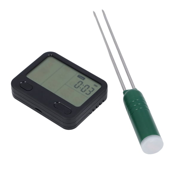 Rupoun 4-in-1 Soil Moisture Meter Professional High Accuracy Digital Plant Soil PH Tester with LCD Display, Humidity Alarm & Temperature Sensor for Garden, Farm, Indoor and Outdoor Plant Care