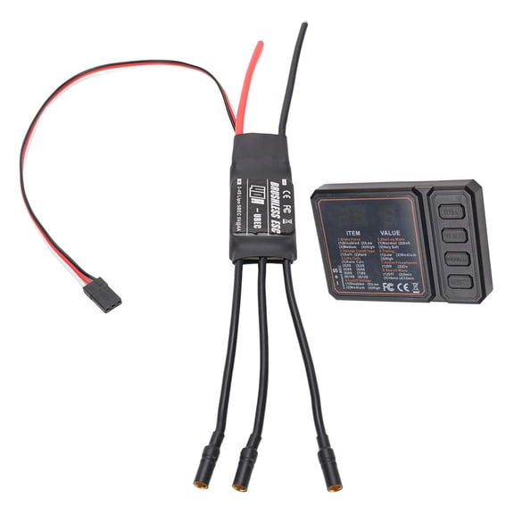 Rupoun 40A RC Brushless ESC 3-4S LiPo Input 5V 4A BEC Output Electric Speed Controller with Programming Card