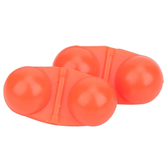 Rupoun 40Pcs Portable ABS Double Rattle Sea Fishing Attractor Bell Beads Accessory for Luring Fish, Red, 5.91 inches / 15 cm