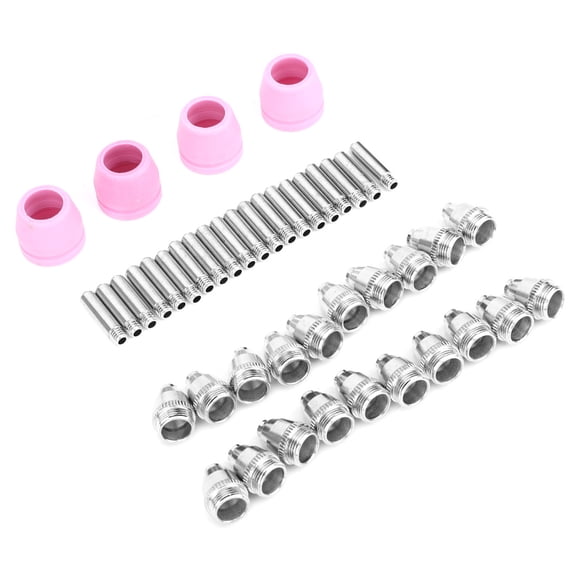 Rupoun 44 Pcs Plasma Cutter Accessory Nozzle Electrode Shielding Cup Kits for AG-60/SG55 Wearing Parts Replacement