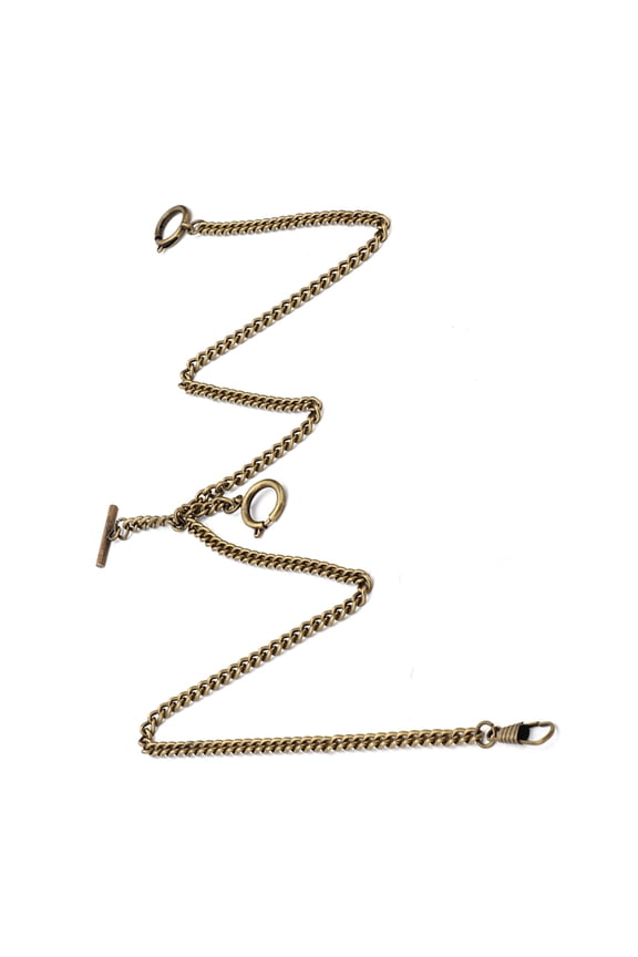 44cm / 17.32 inches Retro Vintage Metal Pocket Watch Chain Link Classic Antique Gift (Bronze)