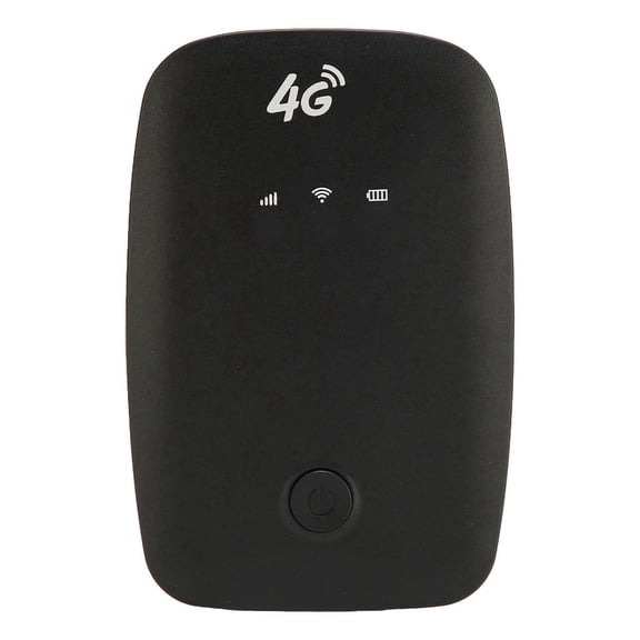 Rupoun 4G Mobile WiFi Hotspot Portable Router Micro Card Slot 2100mAh Battery 150Mbps Download Up to 10 Users Support Black Travel Companion (4.72 inches / 12 cm)[cite: 1]