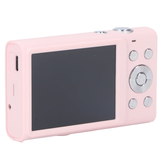 Rupoun 4K Digital Camera 48MP Point and Shoot Vlogging Camera with 16X Zoom 2.8-inch IPS Screen, Compact Portable Pocket Camera for Teens Kids Students, Light Pink, US Plug (4.72 inches)