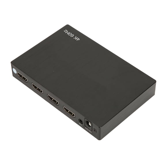 Rupoun 4K HD Multimedia Interface Switch Splitter 2 in 4 Out Remote 4x2 Matrix Switcher SPDIF 3.5mm EU Plug