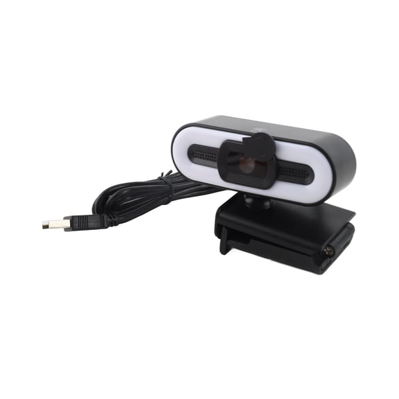 Rupoun 4K Webcam with Built-In Microphone & Fill Light, Auto Beauty USB PC Camera for Laptop and Desktop Computer LCD Display, 3840x2140 HD Video Calling