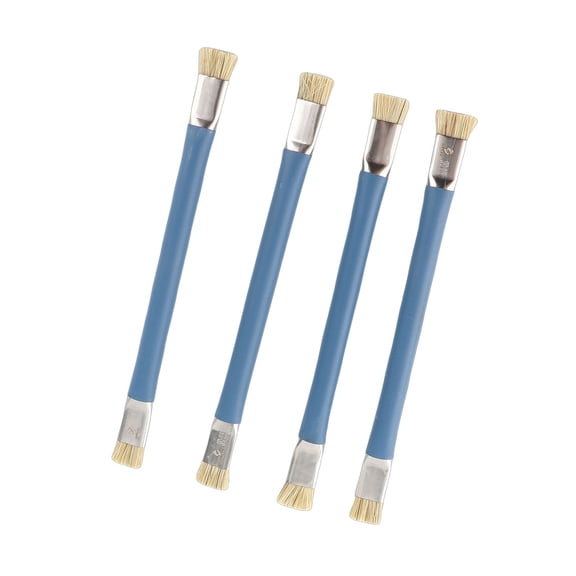 Rupoun 4PCS Double Heads Anti Static Hard Brush Mobile Phone Repairing Soldering Cleaning Tool for Mainboard Circuit IC Dust Removal (5.71 inches / 14.5 cm)